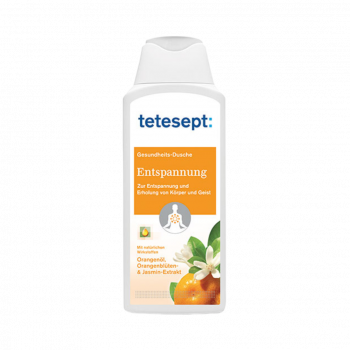 tetesept Gesundheits-Dusche Entspannung, mit Orangenöl, Orangenblüten- & Jasmin-Extrakt, 250ml